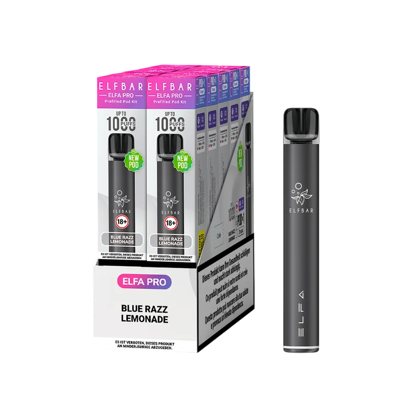 Elfbar Elfa Pro V2 Kit Black & Blue Razz Lemonade