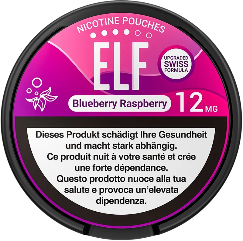 Elf Blueberry Raspberry Pouches 12mg