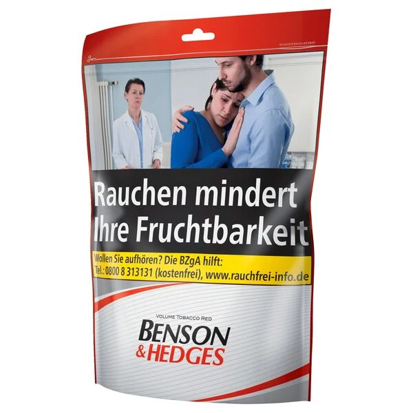 Benson & Hedges Red Zip Bag 3XL Volumentabak, 160 g