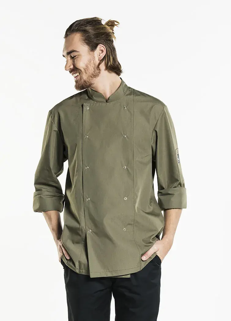 Kochjacke Chaud Devant Chef Jacket Hilton Poco Dark Olive 3XL