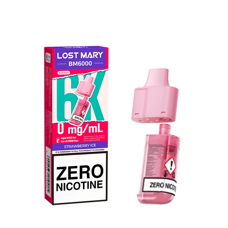 Lost Mary BM6000 Prefilled Pod ZERO - Strawberry Ice