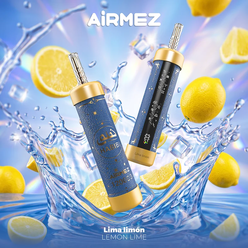 Airmez HABIBI 120K 120000 Puffs Shisha Hookah Wiederaufladbares Einweg Kit - 💥 Nehme 4 Zahle NUR 3! + Ab einem Einkauf von 100€ 2 Mystery Gratis💥