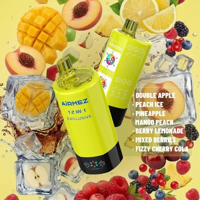 Airmez 12in1 300K 300000 Puffs Einweg Kit 90ml - 💥 Nehme 4 Zahle NUR 3! + Ab einem Einkauf von 100€ 2 Mystery Gratis💥