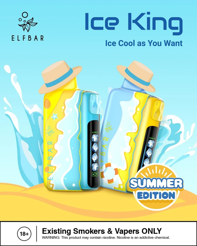ELF BAR Ice King 40K 40000 Puffs Einweg Kit - Summer Edition - 💥 Nehme 4 Zahle NUR 3! + Ab einem Einkauf von 100€ 2 Mystery Gratis💥
