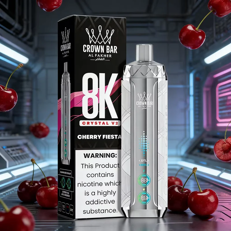 AL Fakher Crown Bar 8000 Crystal V2 Einweg Kit - 💥 Nehme 5 Zahle NUR 4! + Ab einem Einkauf von 100€ 2 Mystery Gratis💥