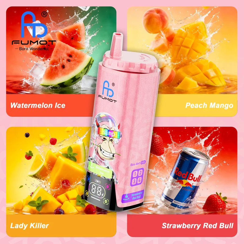 Fumot Eco 4in1 80K Puffs Einweg Kit - 💥 Nehme 4 Zahle NUR 3! + Ab einem Einkauf von 100€ 2 Mystery Gratis💥