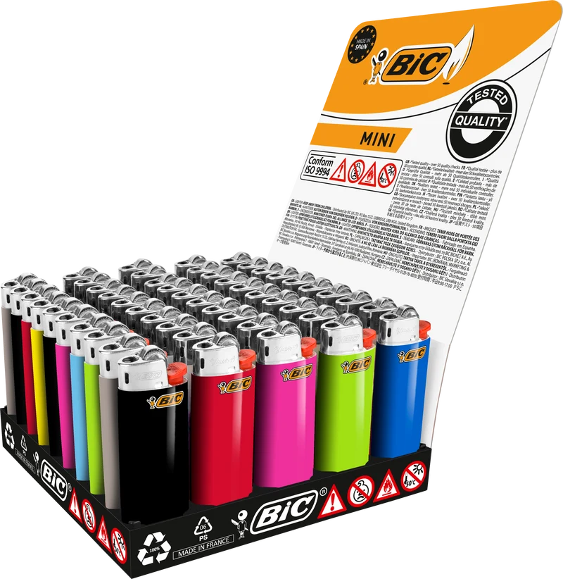 Feuerzeug Bic Mini J 25 Farbig, Einzeln