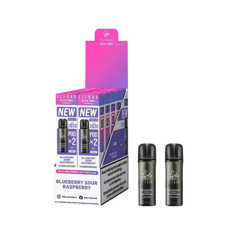Elfbar Elfa Pro V2 Blueberry Sour Raspberry 2ml 2Pods