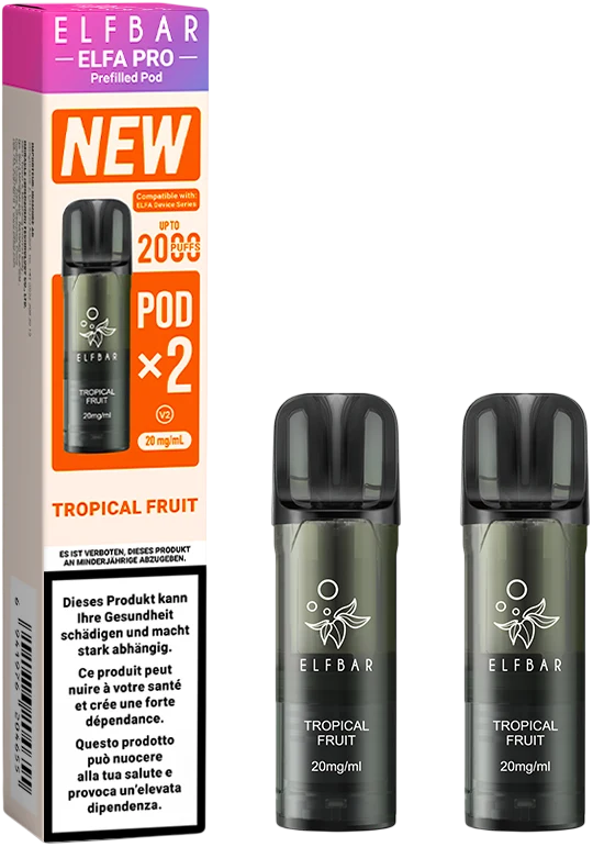Elfbar Elfa Pro V2 Tropical Fruit 2ml 2Pods
