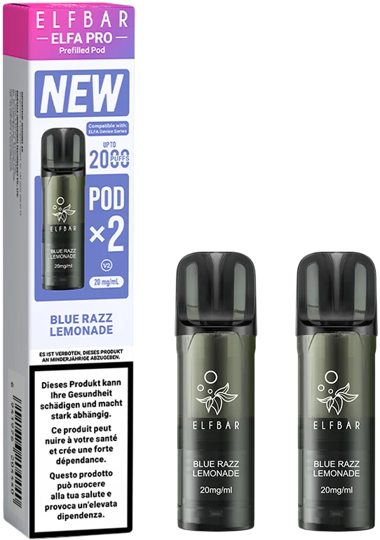 Elfbar Elfa Pro V2 Blue Razz Lemonade 2ml 2Pods