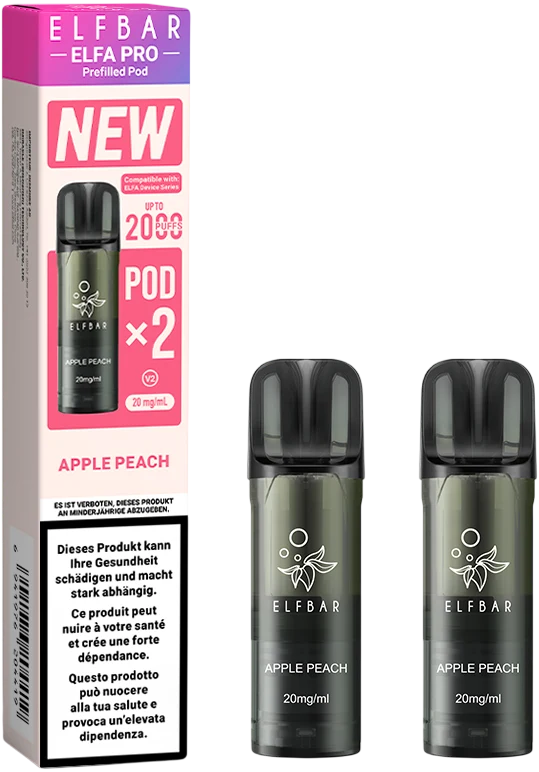 Elfbar Elfa Pro V2 Apple Peach 2ml 2Pods