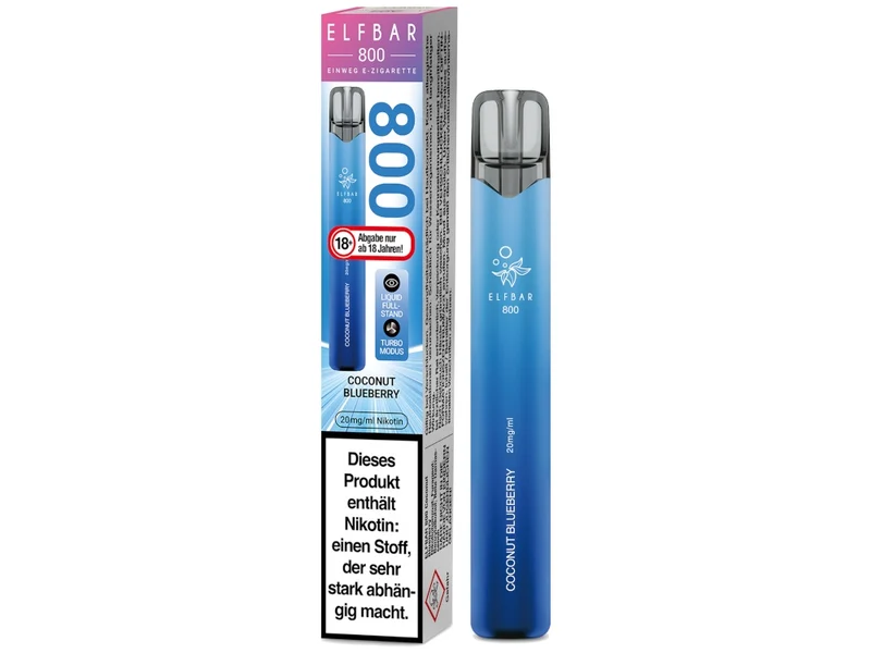 ELFBAR 800 Einweg E-Zigarette – 20mg/ml Nikotin – 800 Züge