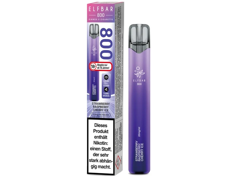 ELFBAR 800 Einweg E-Zigarette – 20mg/ml Nikotin – 800 Züge