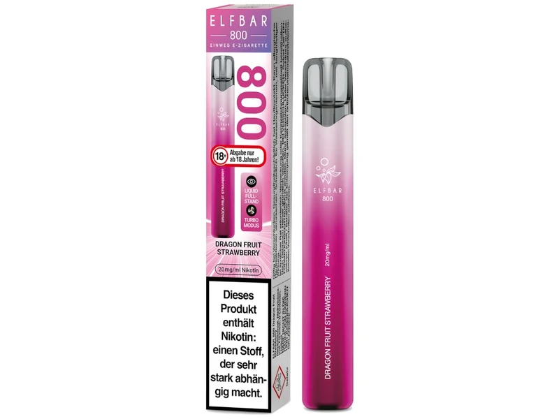 ELFBAR 800 Einweg E-Zigarette – 20mg/ml Nikotin – 800 Züge