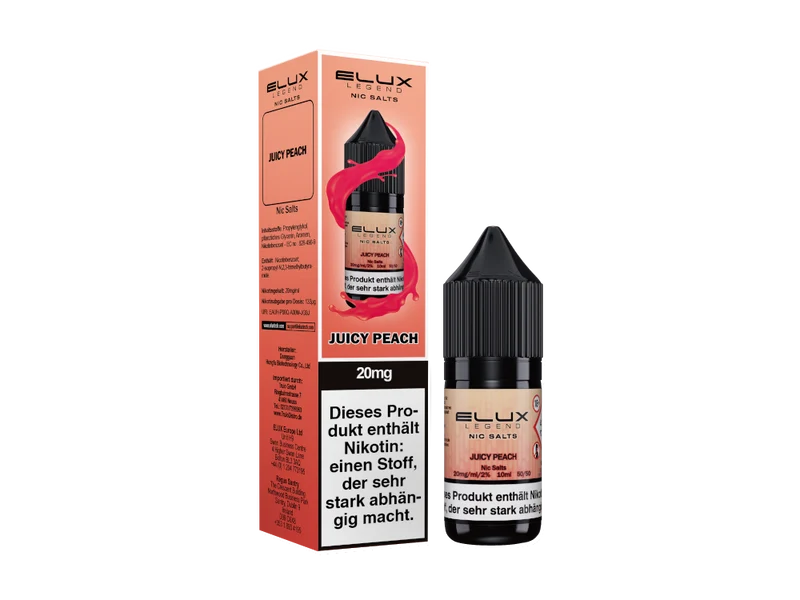 Elux - Juicy Peach - 10ml Fertigliquid (Nikotinsalz)