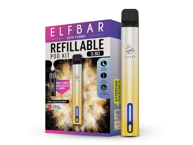 Elfbar Elfa Turbo Pod Kit – E-Zigarette mit 550 mAh Akku & 0,8 Ohm Pod
