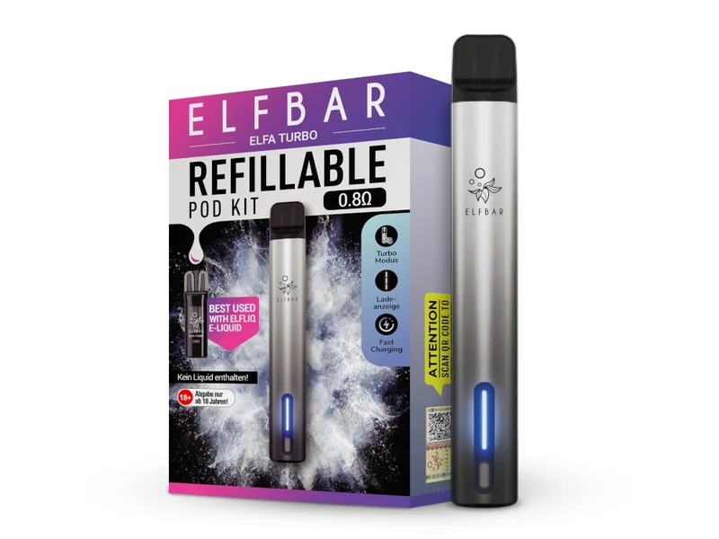 Elfbar Elfa Turbo Pod Kit – E-Zigarette mit 550 mAh Akku & 0,8 Ohm Pod