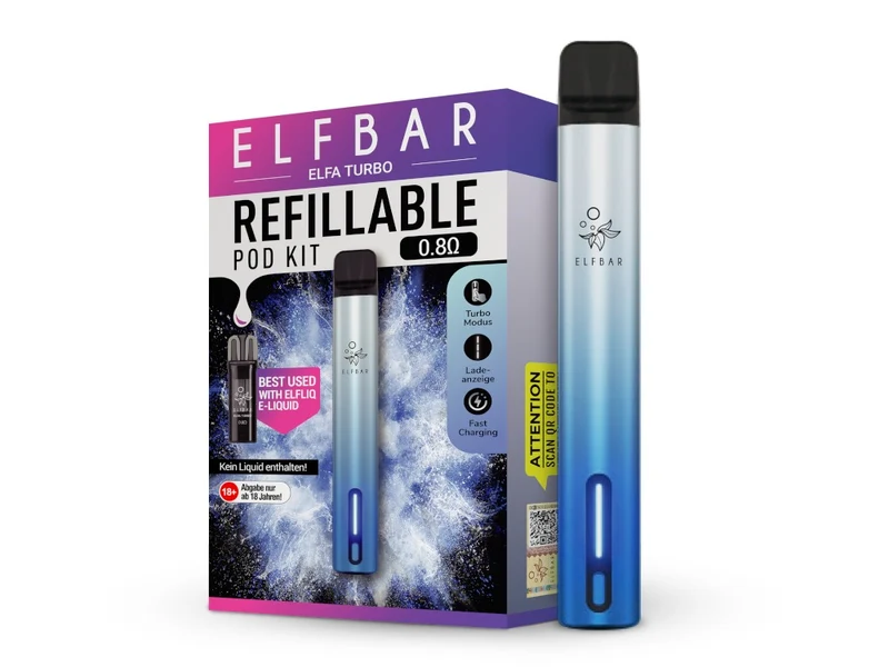 Elfbar Elfa Turbo Pod Kit – E-Zigarette mit 550 mAh Akku & 0,8 Ohm Pod