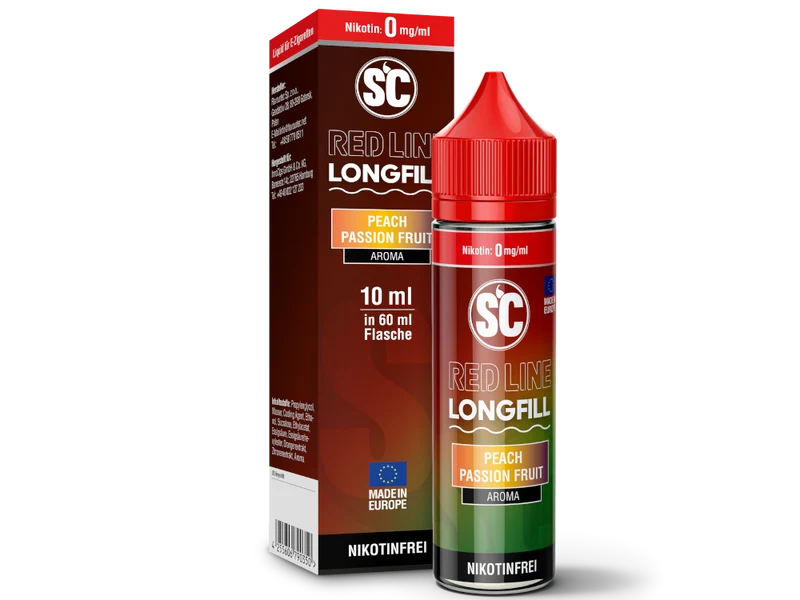 SC - Red Line Longfills 10 ml - Peach Passion Fruit V2