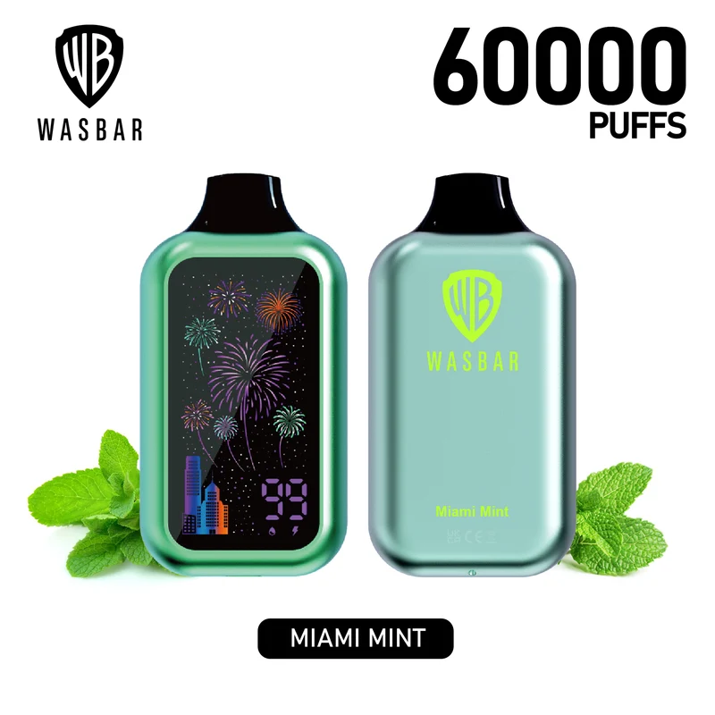WASBAR 60000 60K Puffs Wiederaufladbares Einweg Kit