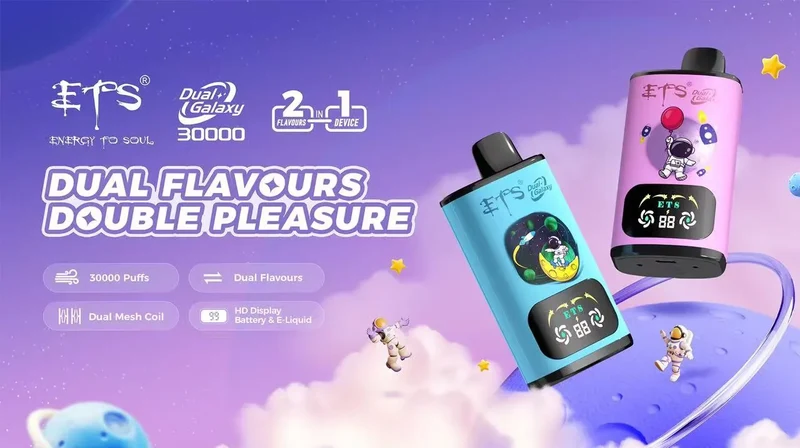 ETS Galaxy 30000 30K Puffs Einweg Kit (Double Flavors) - 💥 Nehme 4 Zahle NUR 3! + Ab einem Einkauf von 100€ 2 Mystery Gratis💥