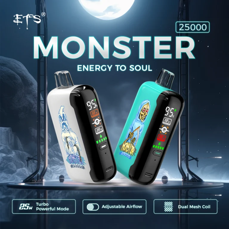 ETS Monster 25000 25K Puffs Einweg Kit - 💥 Nehme 4 Zahle NUR 3! + Ab einem Einkauf von 100€ 2 Mystery Gratis💥