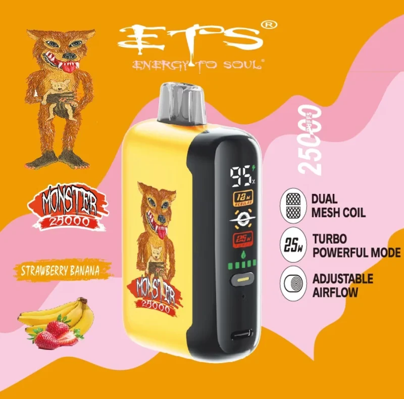 ETS Monster 25000 25K Puffs Einweg Kit - 💥 Nehme 4 Zahle NUR 3! + Ab einem Einkauf von 100€ 2 Mystery Gratis💥