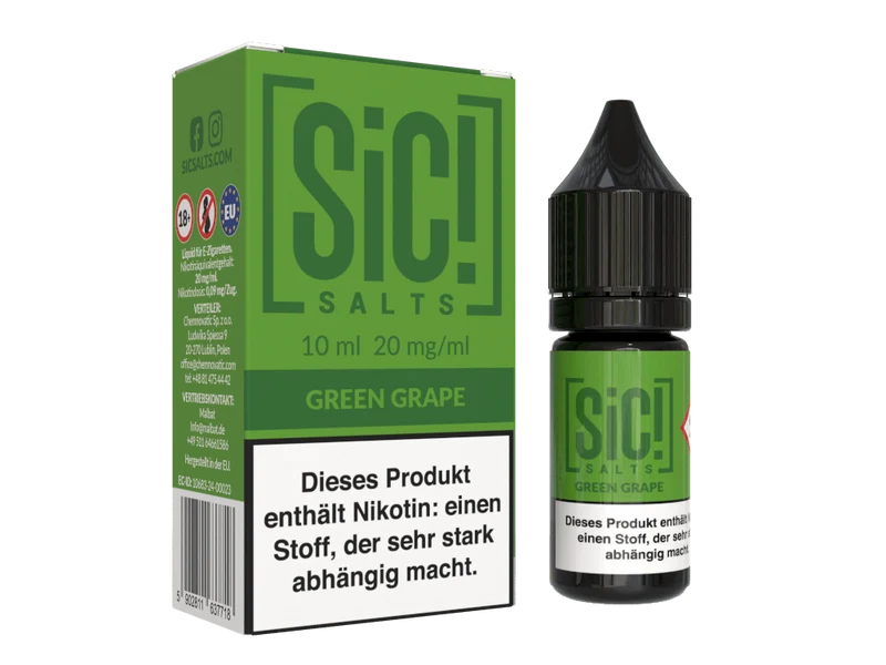 SiC! Salts Green Grape Nikotinsalz Liquid