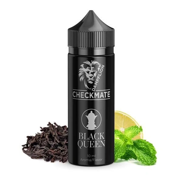 Dampflion Checkmate Longfill - Black Queen - 10ml Aroma in 120ml Flasche
