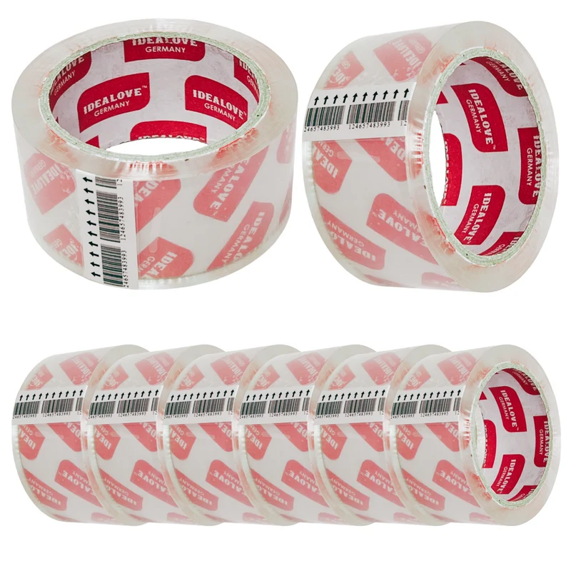 36x Klebeband Packband Paketband 66 m x 5 cm | Transparent