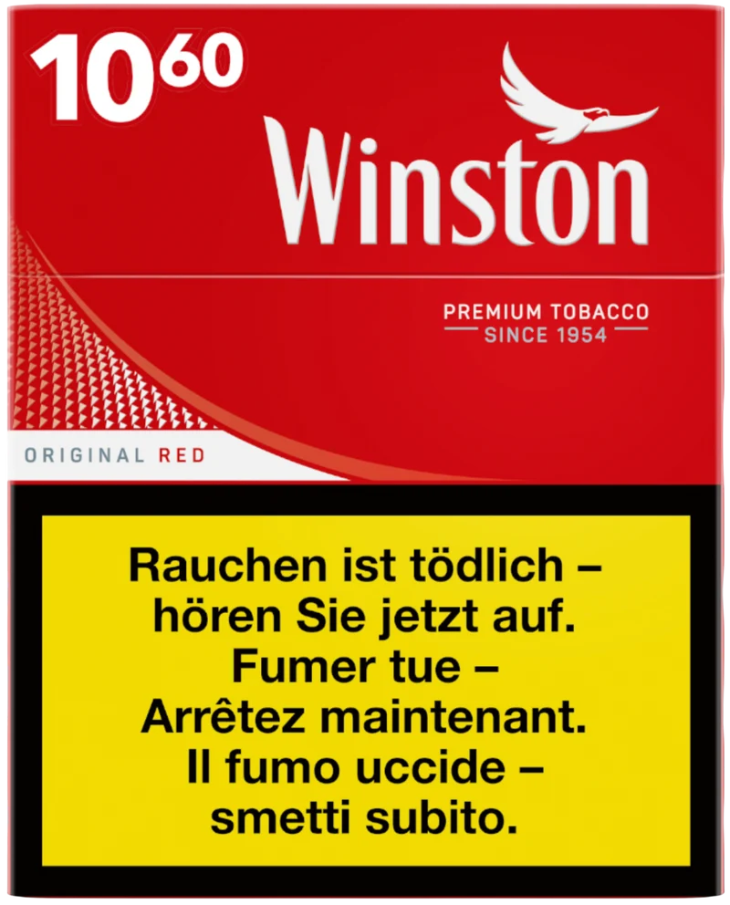 Winston Original Red Box Big Pack 25 Cigarettes