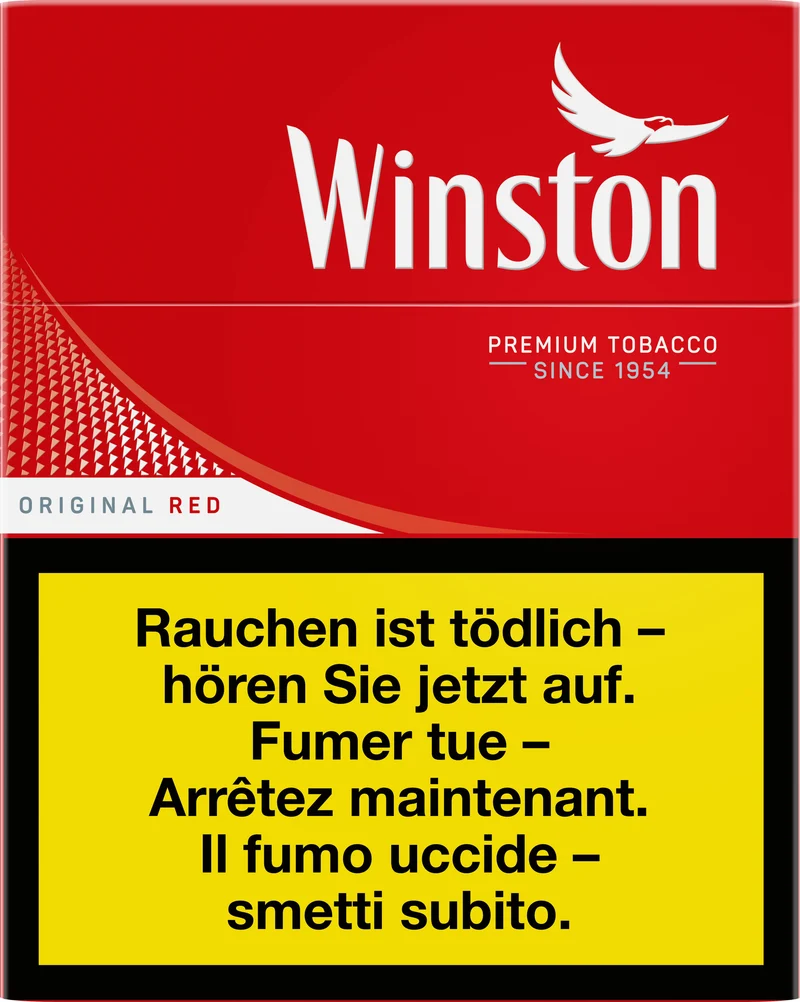 Winston Original Red Box Big Pack 25 Cigarettes