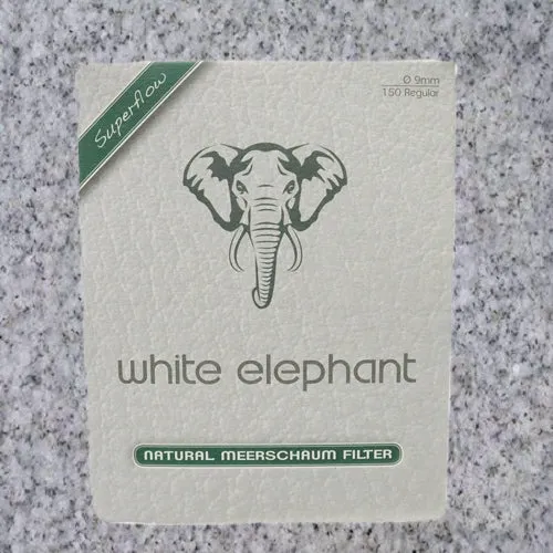 White Elephant 9mm Filters- Meerschaum - Box of 150