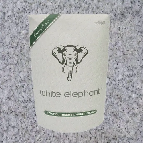 White Elephant 9mm Filters- Meerschaum - Box of 250
