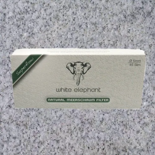 White Elephant 6mm Filters- Meerschaum - Box of 45