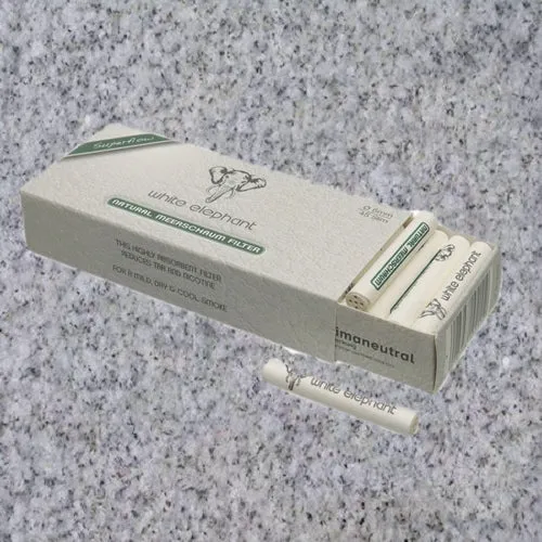 White Elephant 6mm Filters- Meerschaum - Box of 45