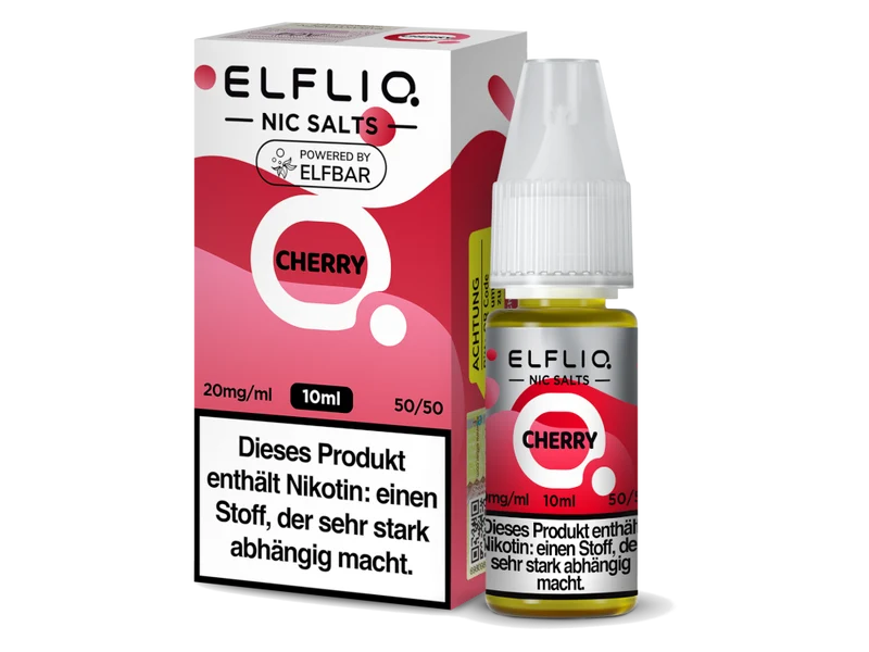 ELFLIQ Cherry Nikotinsalz Liquid – 10ml E-Liquid für Pod-Systeme (10/20mg)