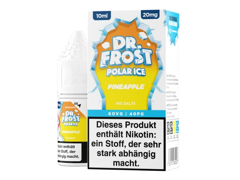Dr. Frost Pineapple Ice Nikotinsalz Liquid – Ananas & Koolada 10ml