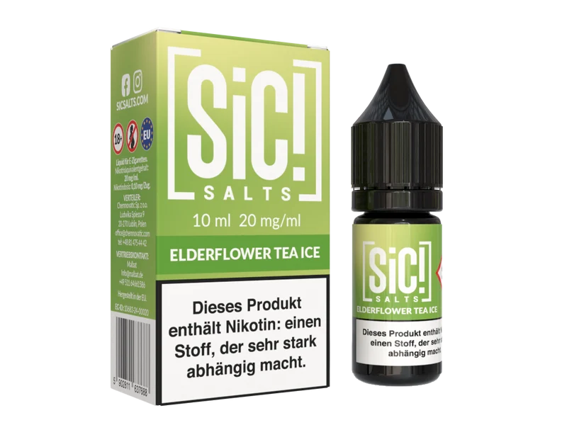 SiC! Salts - Nikotinsalz Liquid - Elderflower Tea Ice