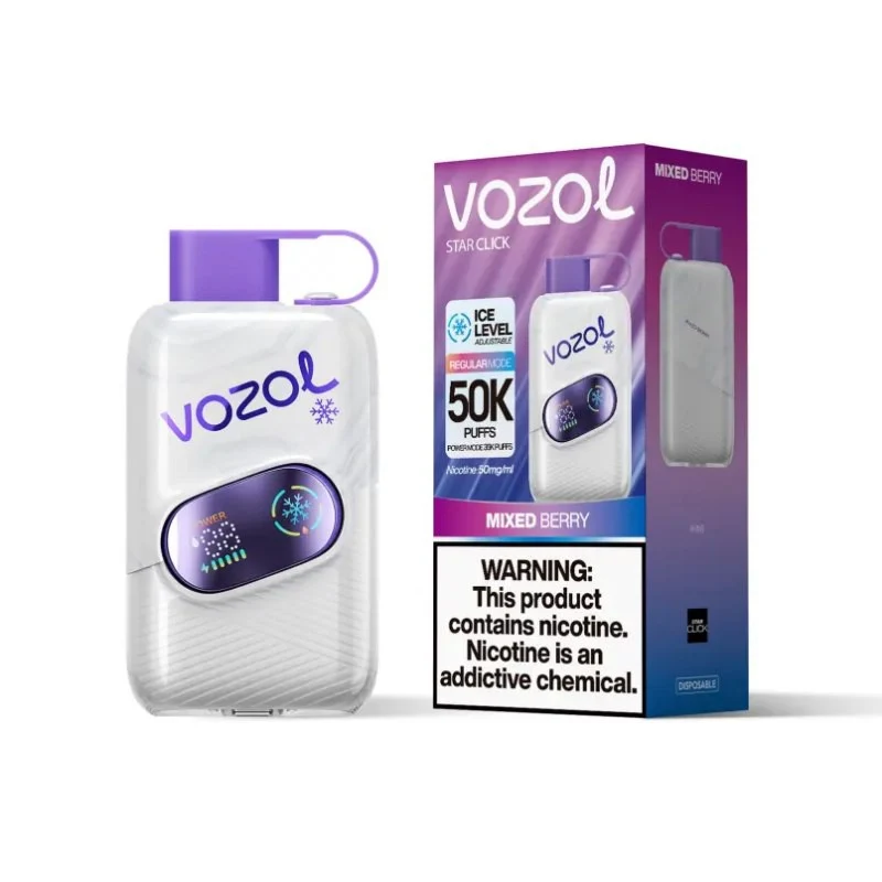 Vozol Star Click 50K Puffs Wiederaufladbares Einweg Kit (50000 Puffs) - 💥 Nehme 4 Zahle NUR 3! + Ab einem Einkauf von 100€ 2 Mystery Gratis💥