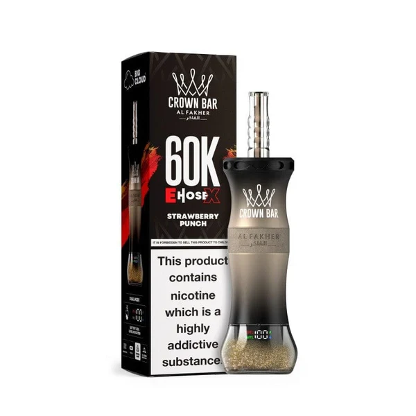 AL Fakher Crown Bar 60K 60000 Puffs E-Hose X Einweg Kit - 💥 Nehme 4 Zahle NUR 3! + Ab einem Einkauf von 100€ 2 Mystery Gratis💥