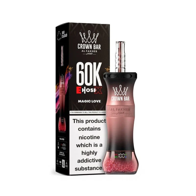 AL Fakher Crown Bar 60K 60000 Puffs E-Hose X Einweg Kit - 💥 Nehme 4 Zahle NUR 3! + Ab einem Einkauf von 100€ 2 Mystery Gratis💥