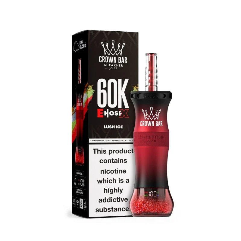 AL Fakher Crown Bar 60K 60000 Puffs E-Hose X Einweg Kit - 💥 Nehme 4 Zahle NUR 3! + Ab einem Einkauf von 100€ 2 Mystery Gratis💥