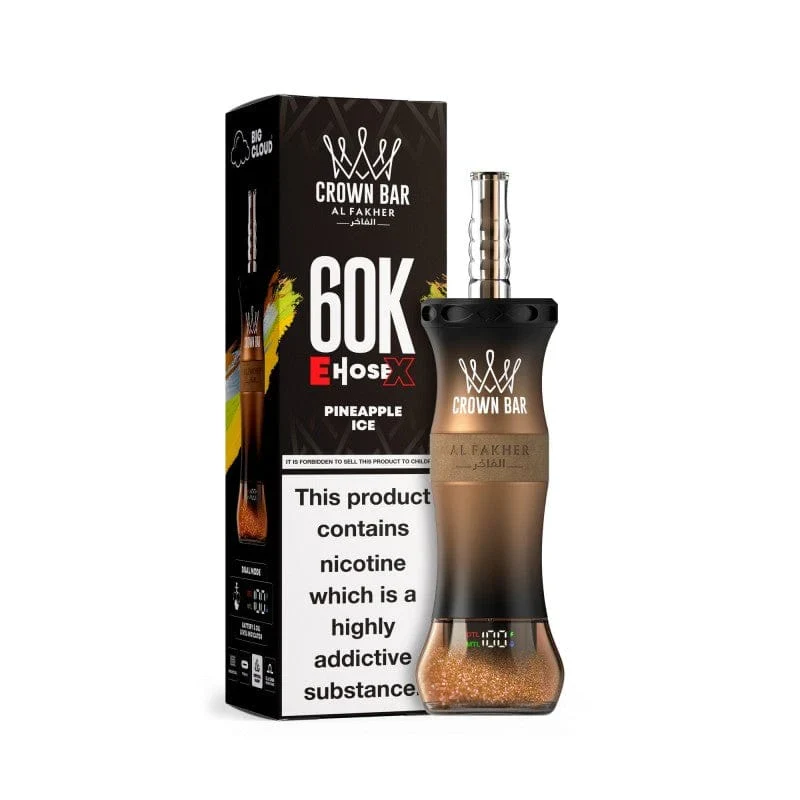 AL Fakher Crown Bar 60K 60000 Puffs E-Hose X Einweg Kit - 💥 Nehme 4 Zahle NUR 3! + Ab einem Einkauf von 100€ 2 Mystery Gratis💥
