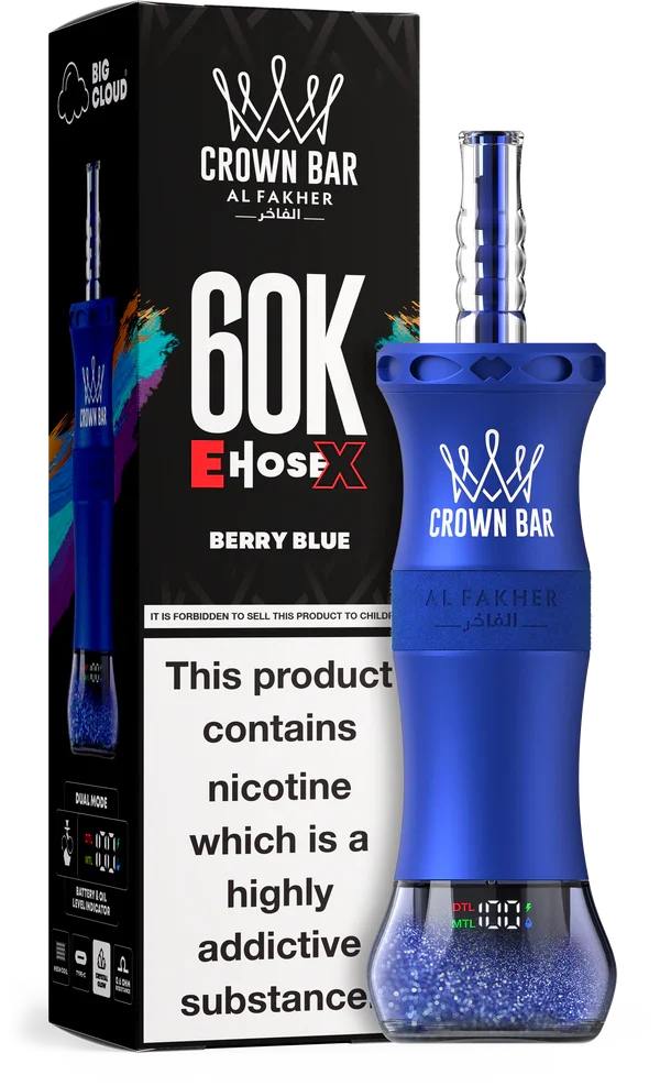 AL Fakher Crown Bar 60K 60000 Puffs E-Hose X Einweg Kit - 💥 Nehme 4 Zahle NUR 3! + Ab einem Einkauf von 100€ 2 Mystery Gratis💥