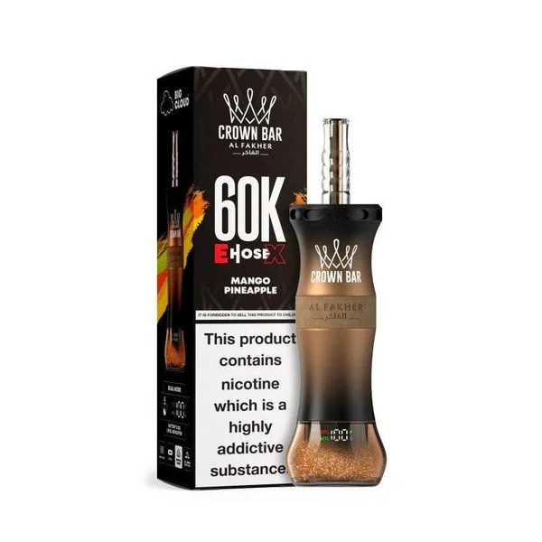 AL Fakher Crown Bar 60K 60000 Puffs E-Hose X Einweg Kit - 💥 Nehme 4 Zahle NUR 3! + Ab einem Einkauf von 100€ 2 Mystery Gratis💥