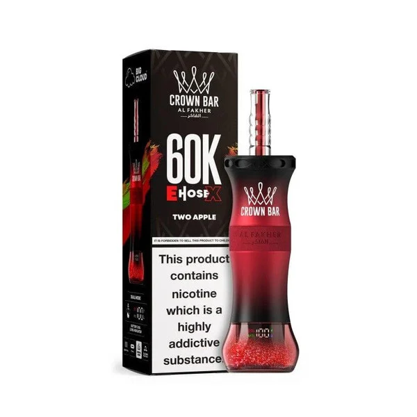 AL Fakher Crown Bar 60K 60000 Puffs E-Hose X Einweg Kit - 💥 Nehme 4 Zahle NUR 3! + Ab einem Einkauf von 100€ 2 Mystery Gratis💥