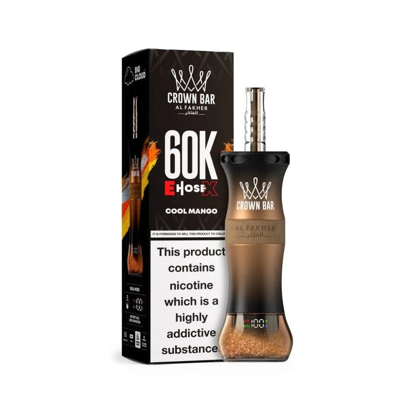 AL Fakher Crown Bar 60K 60000 Puffs E-Hose X Einweg Kit - 💥 Nehme 4 Zahle NUR 3! + Ab einem Einkauf von 100€ 2 Mystery Gratis💥