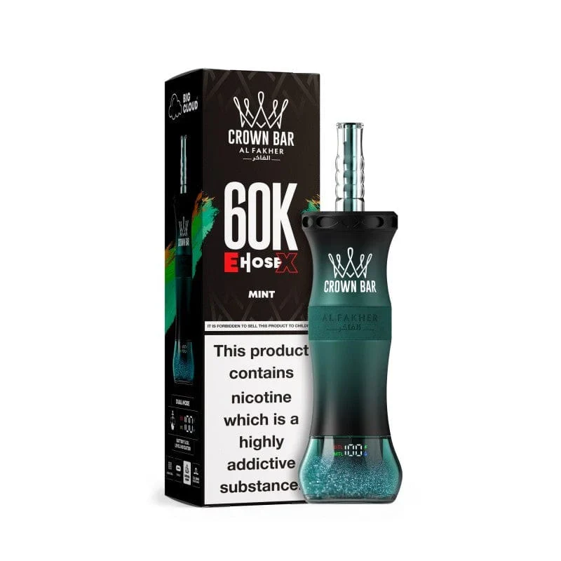 AL Fakher Crown Bar 60K 60000 Puffs E-Hose X Einweg Kit - 💥 Nehme 4 Zahle NUR 3! + Ab einem Einkauf von 100€ 2 Mystery Gratis💥