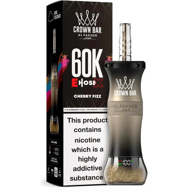 AL Fakher Crown Bar 60K 60000 Puffs E-Hose X Einweg Kit - 💥 Nehme 4 Zahle NUR 3! + Ab einem Einkauf von 100€ 2 Mystery Gratis💥
